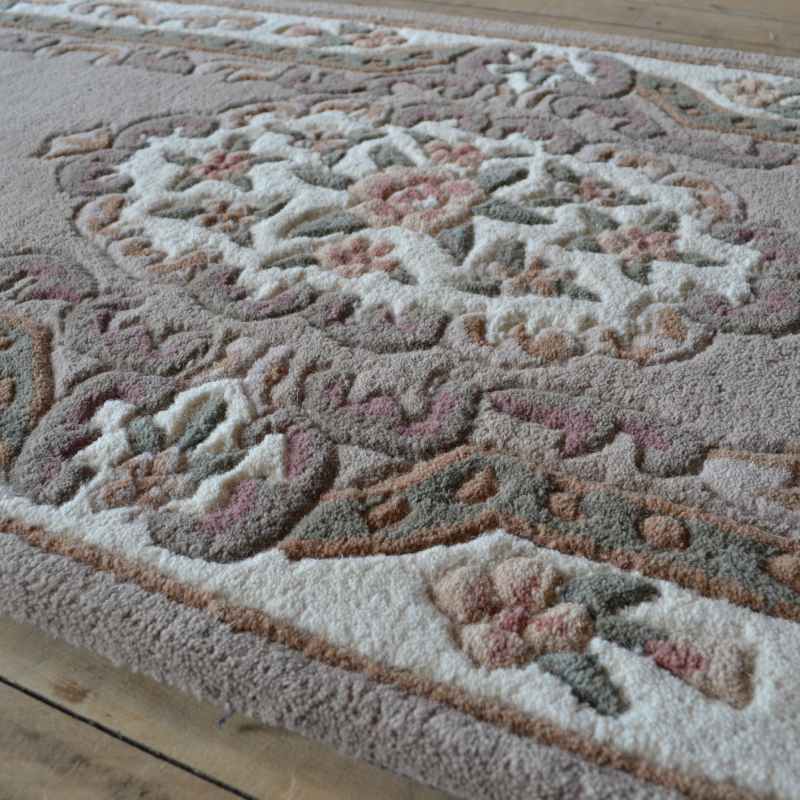 Shensi Traditional Wool Runner in Beige