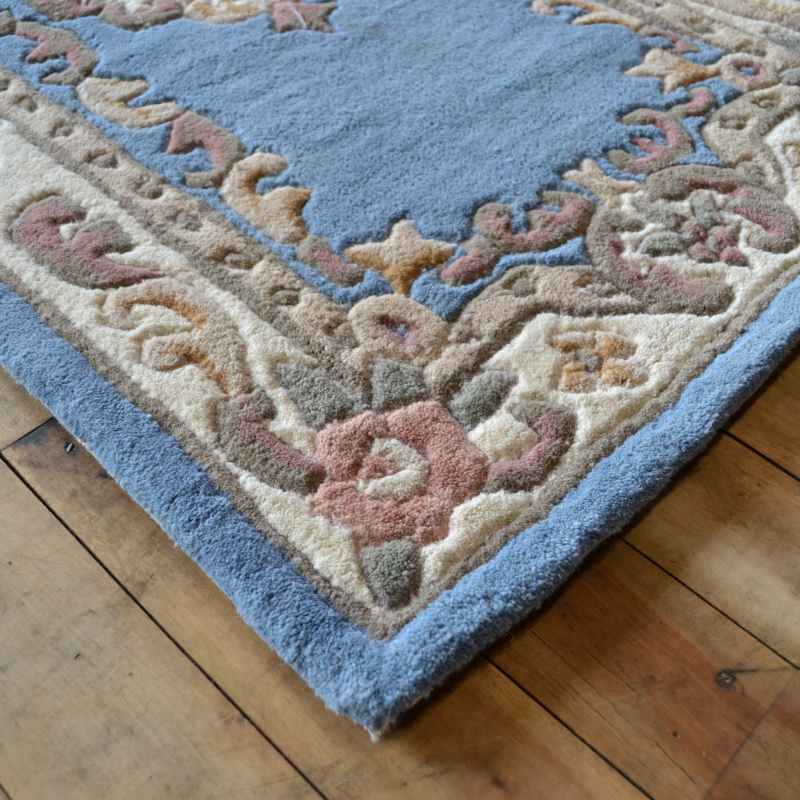 Shensi Traditional Wool Runner in Blue