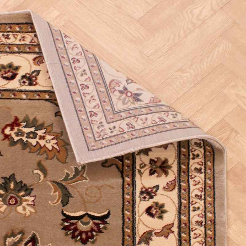 Sherborne Traditional Bordered Rugs in Beige