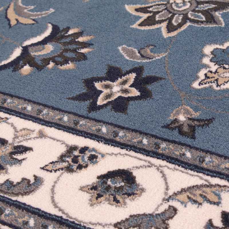Sherborne Traditional Bordered Rugs in Blue