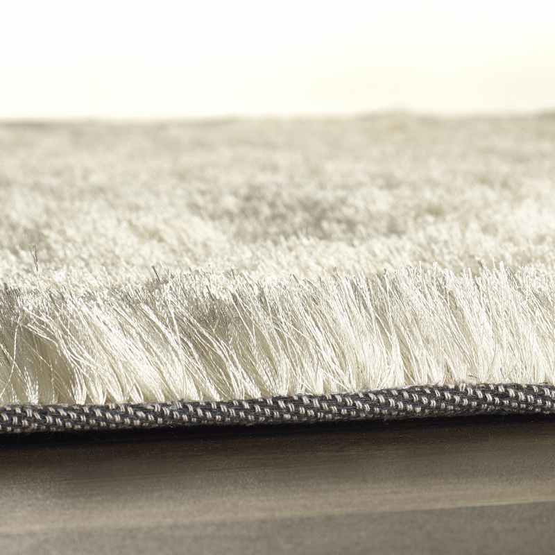 Shimmer Shaggy Lustrous Rugs in Champagne