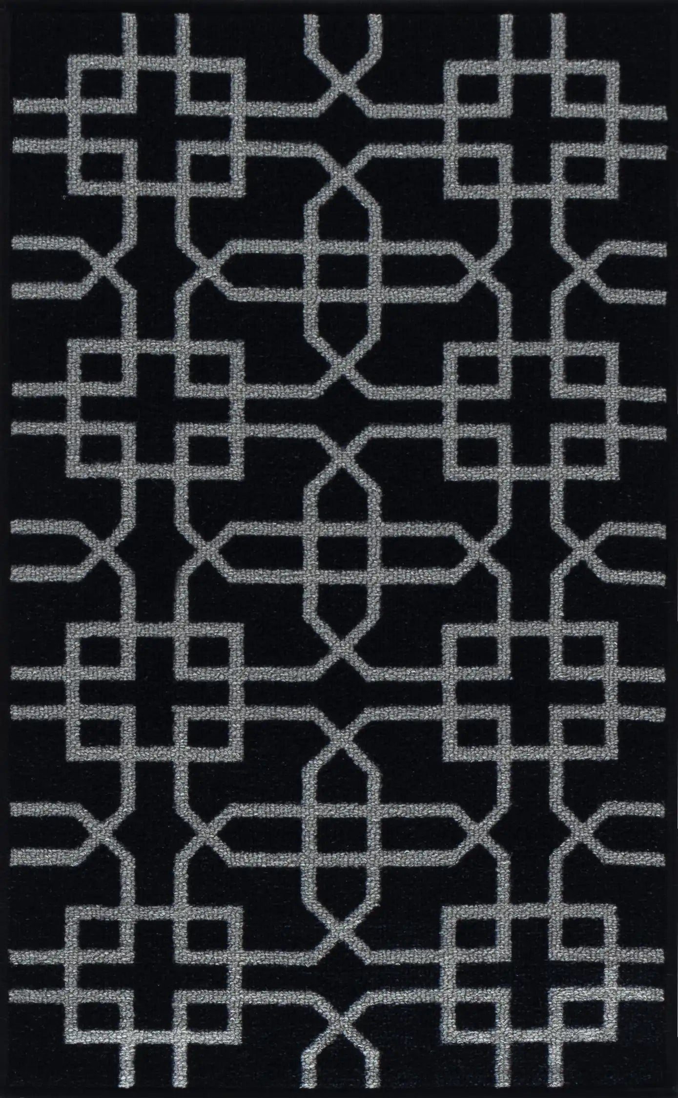 Washable Gel-Back Havana Siam Black Rug