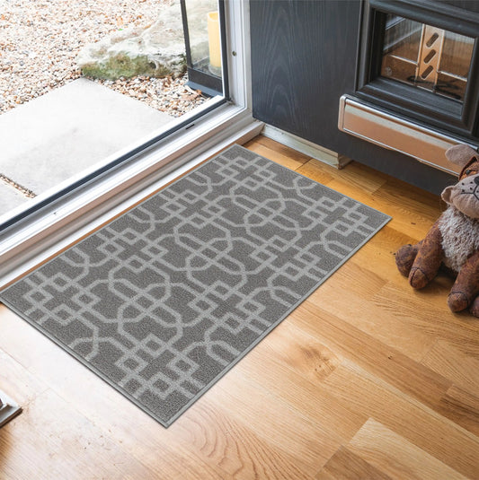 Washable Gel-Back Havana Siam Dark Grey Rug