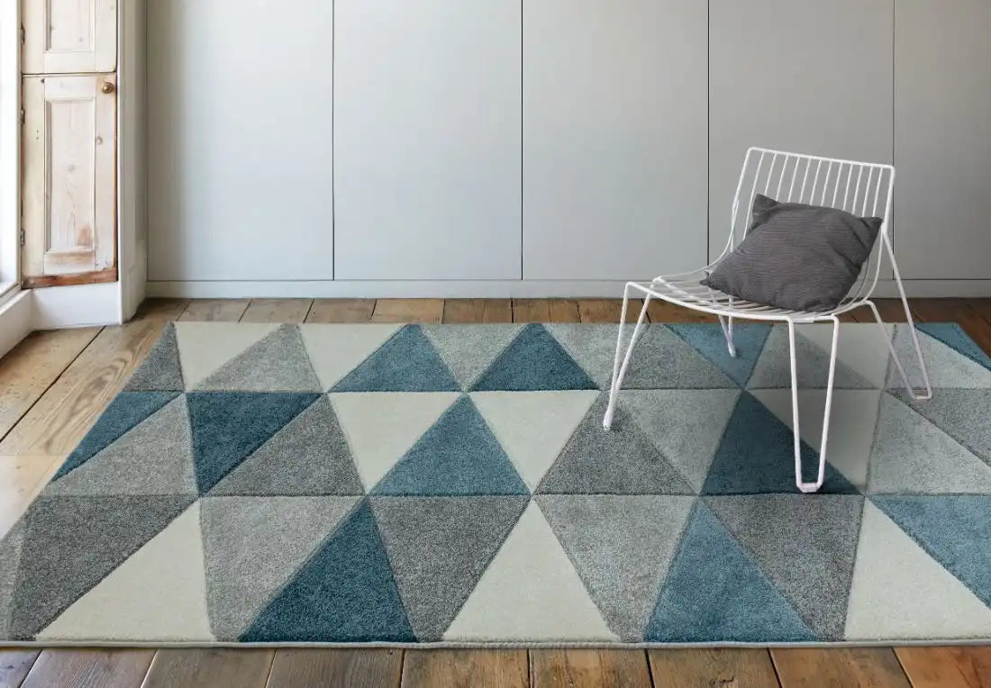 Asiatic sketch sk07 kite blue Blue, Grey Living Room Rug.