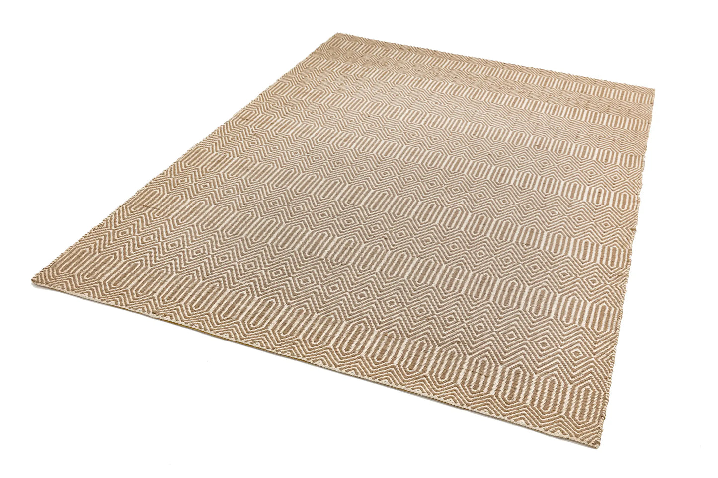 Asiatic sloan taupe Brown Living Room Striped Rug.