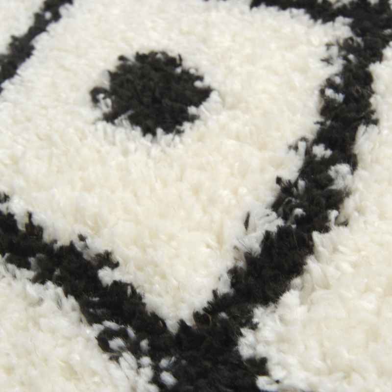 Snug Nomadic Shaggy Geometric Rugs in White