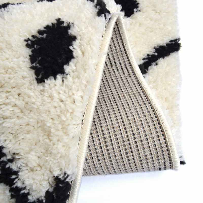 Snug Nomadic Shaggy Geometric Rugs in White