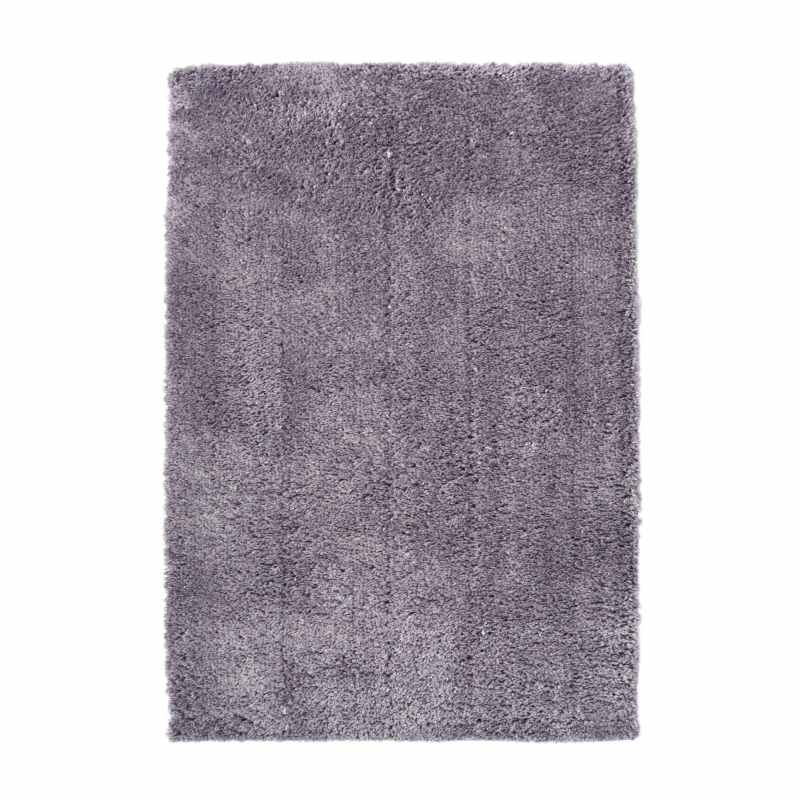 Snug Plain Shaggy Modern Rugs in Lilac Purple