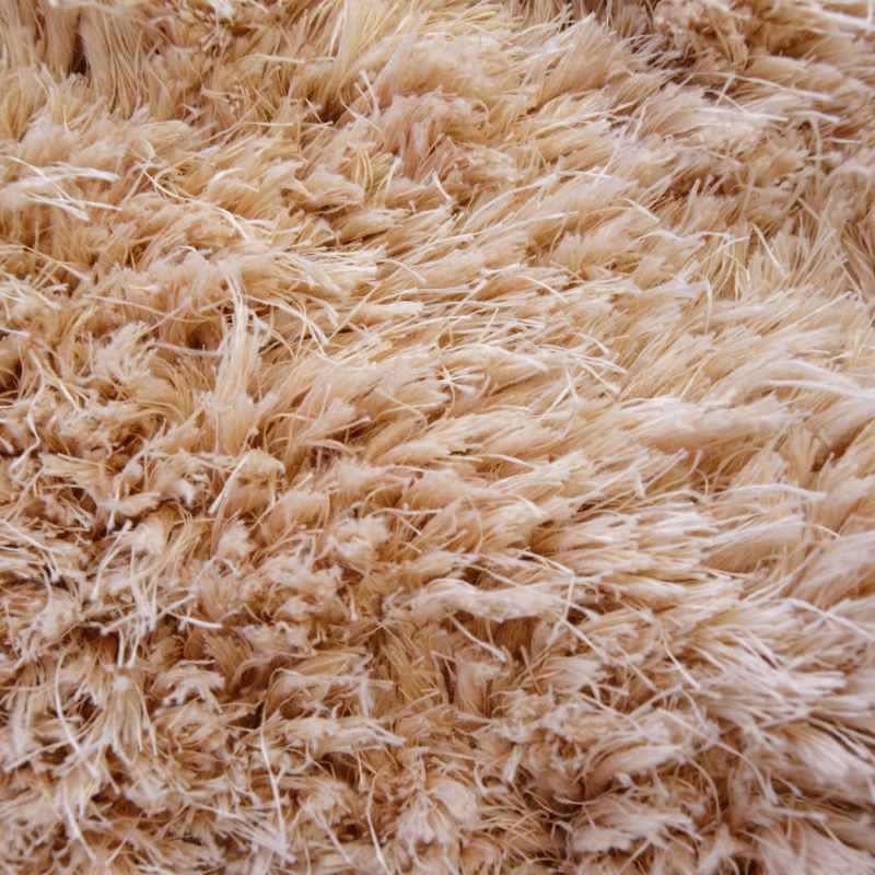Soft Washable Cosy Modern Shaggy Runner Rugs in Champagne Brown