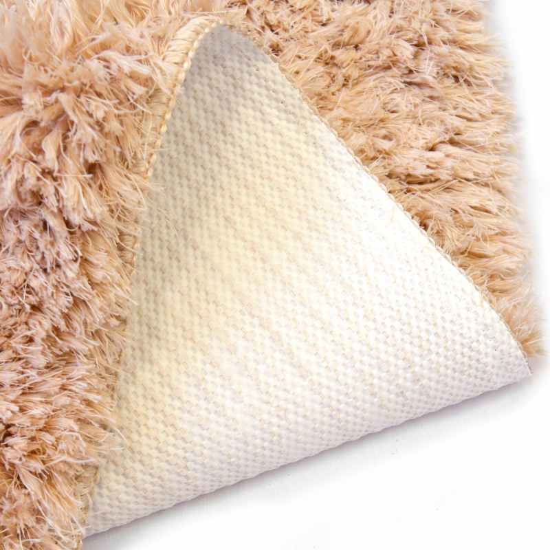 Soft Washable Cosy Modern Shaggy Runner Rugs in Champagne Brown
