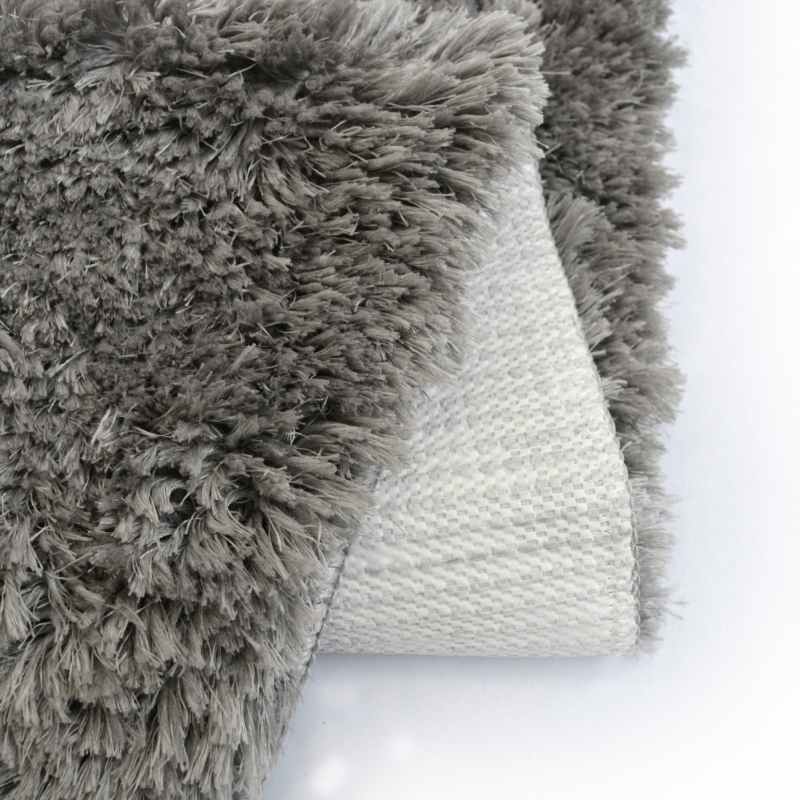 Soft Washable Cosy Modern Shaggy Runner Rugs in Grey