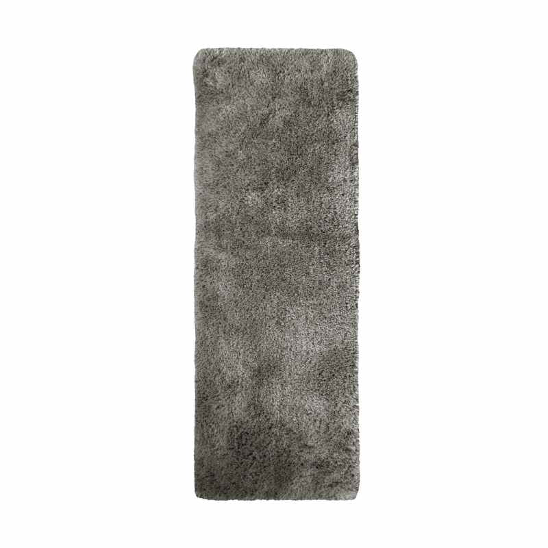 Soft Washable Cosy Modern Shaggy Runner Rugs in Grey