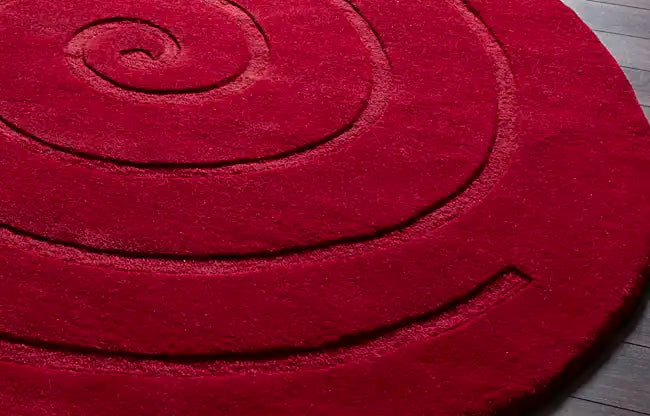 Spiral Red Rug RS