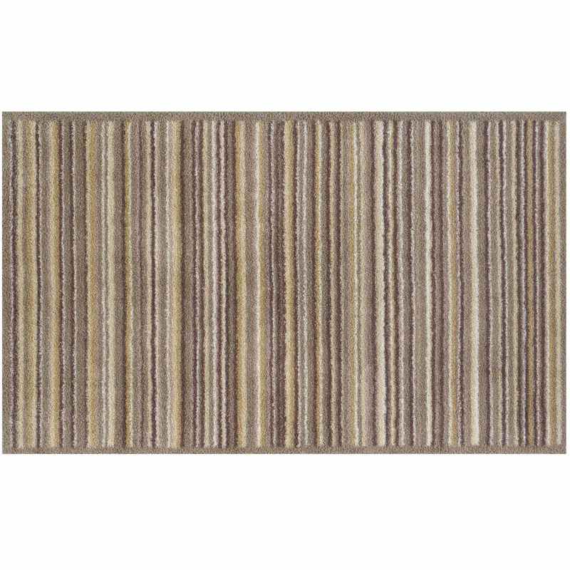 Stripe Washable Doormats in Sandstone Beige by Turtle Mat