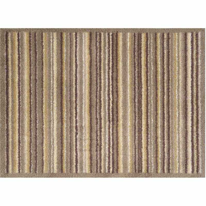 Stripe Washable Doormats in Sandstone Beige by Turtle Mat