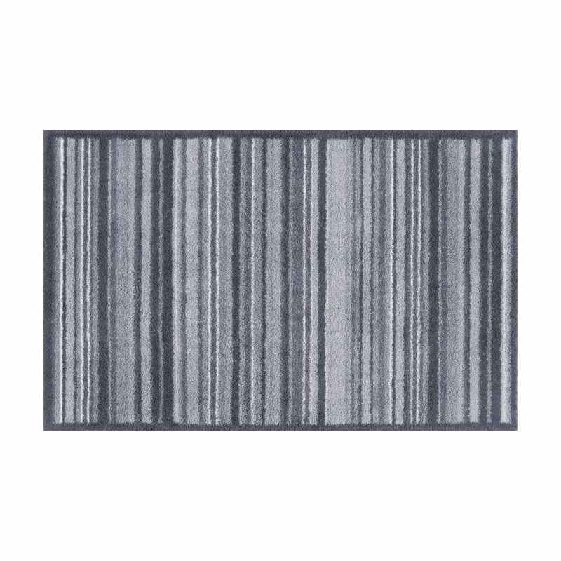 Stripe Washable Doormats in Slate Grey by Turtle Mat