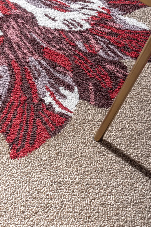 In-Outdoor Ted Baker Botanical Tulip Burgundy outdoor 455610 Rug