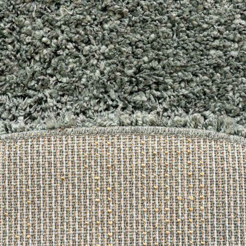Twilight Speckled Shaggy Circle Rugs 39001 4422 in Green