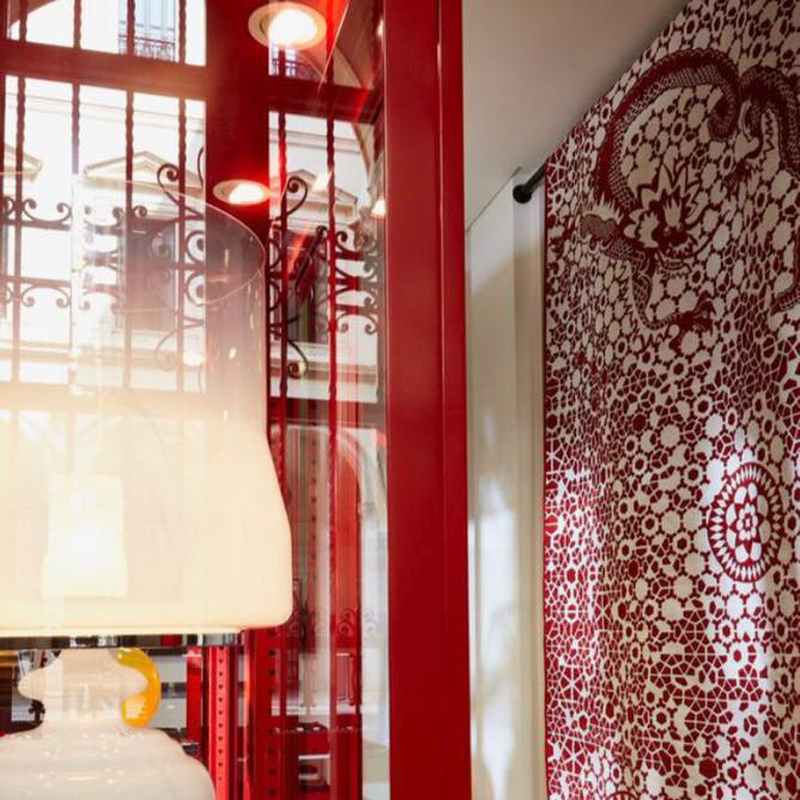 Milek Tattoo Dragon Rug in Red