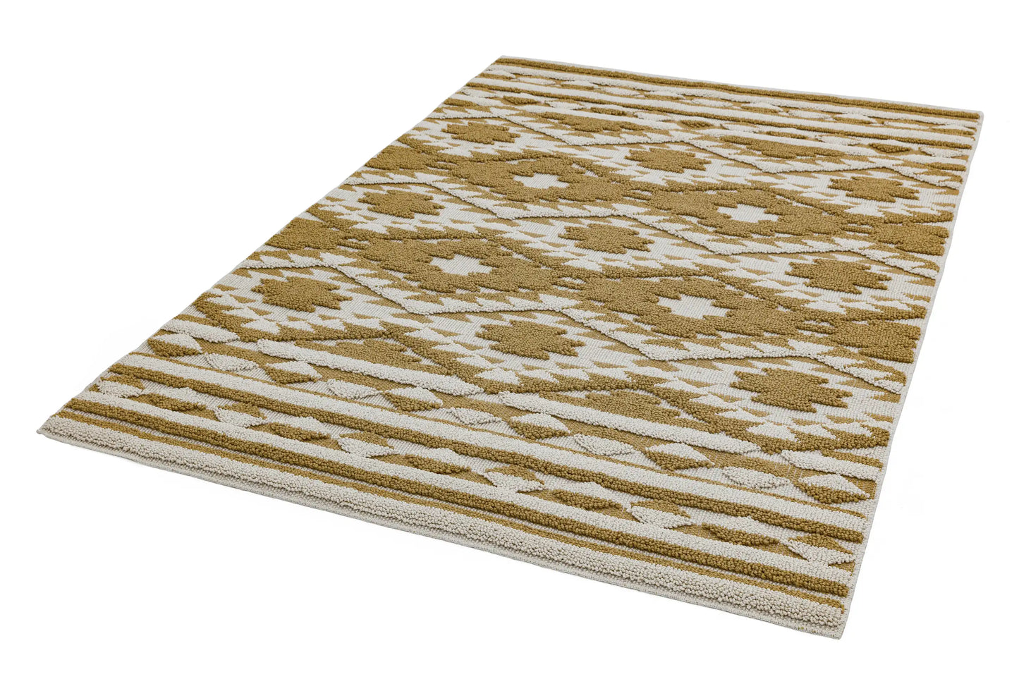 Asiatic taza ta02 ochre Yellow, Ivory Living Room Rug.