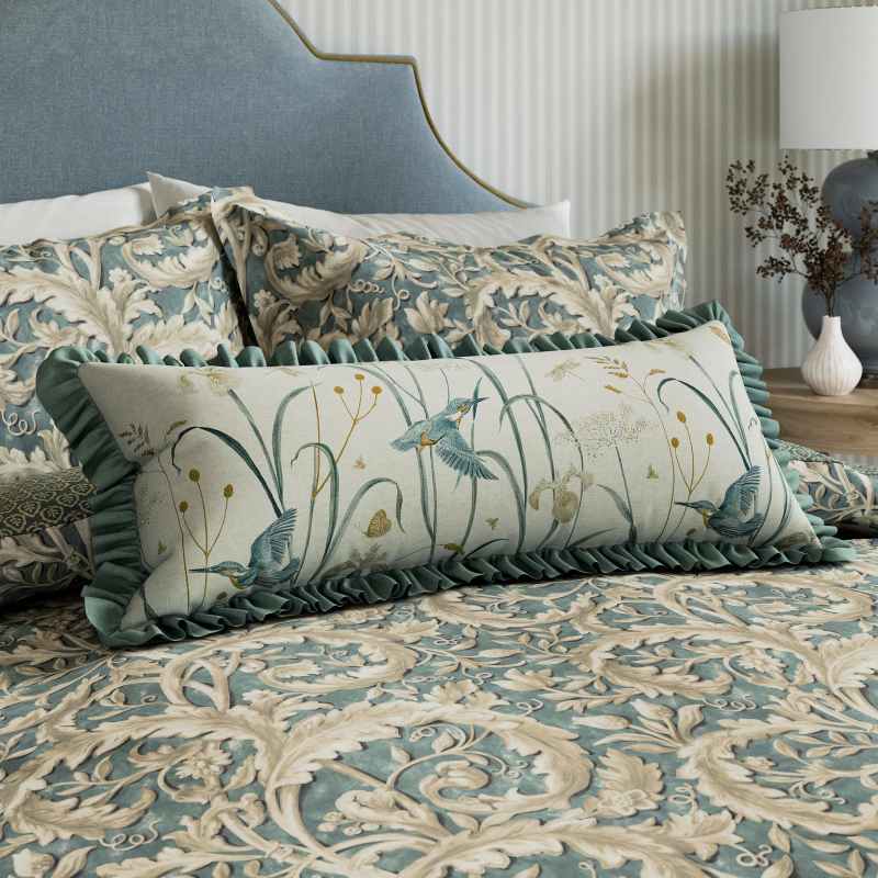 Tilia Lime Bedding by Sanderson x National Trust in Soft Teal