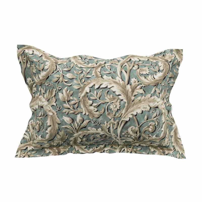 Tilia Lime Bedding by Sanderson x National Trust in Soft Teal