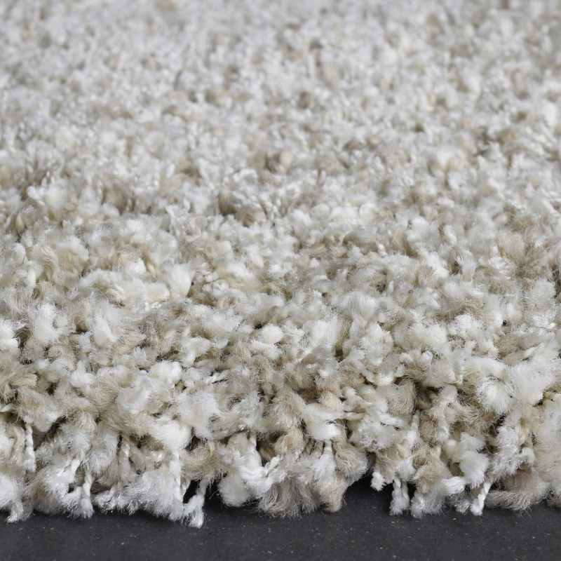 Twilight Speckled Shaggy Rugs 39001 2211 in Linen White