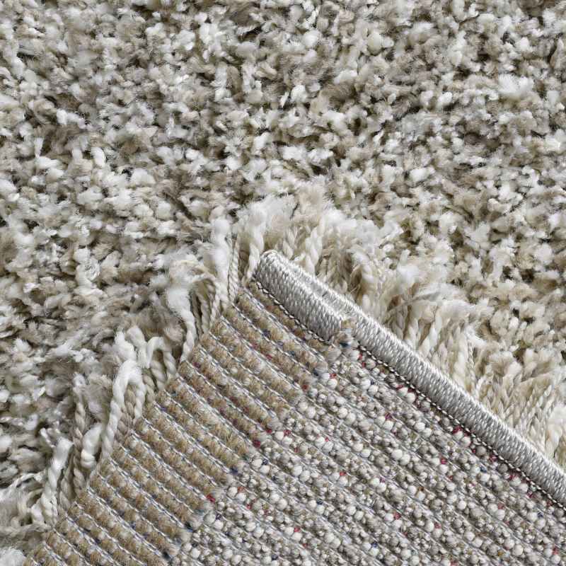 Twilight Speckled Shaggy Rugs 39001 2211 in Linen White