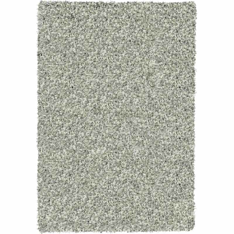 Twilight Speckled Shaggy Rugs 39001 6699 in White Silver