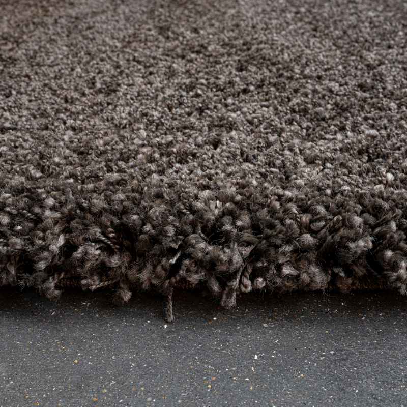 Twilight Speckled Shaggy Rugs 39001 7733 in Charcoal Grey