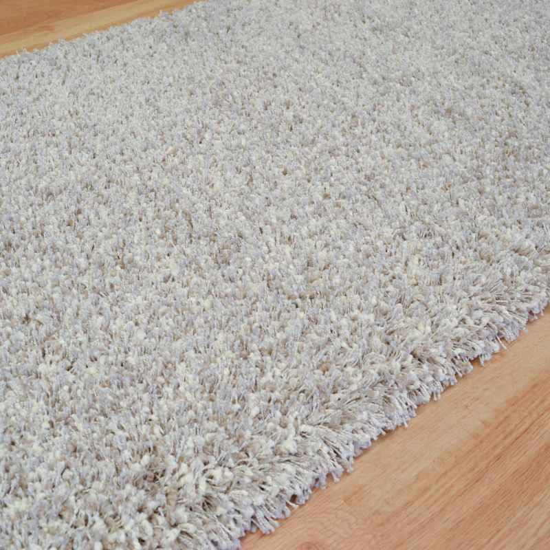 Twilight Speckled Shaggy Runner Rugs 39001 2211 in Linen White