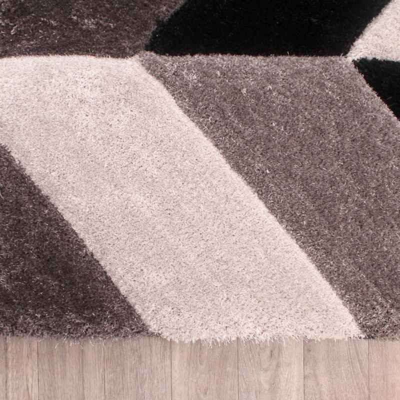 Blazon Geometric Rugs in Grey