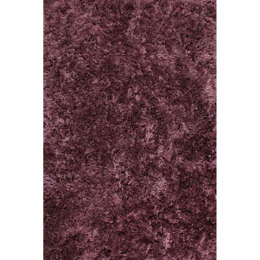 Flossy Plain Shaggy Rugs in Heather Purple