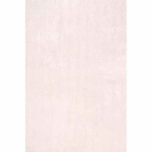 Indigo Plain Shaggy Rugs in Ivory