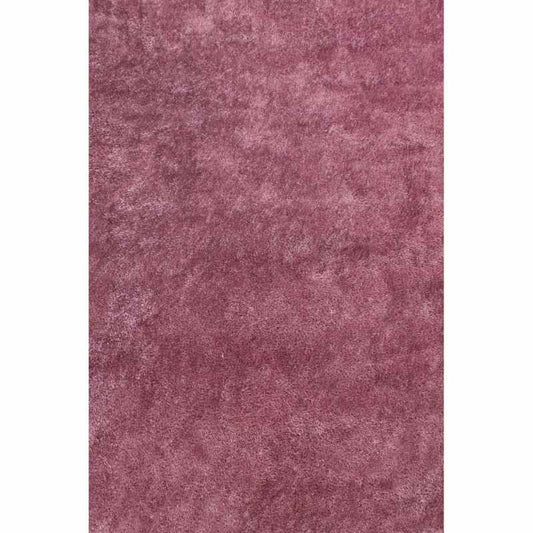 Indigo Plain Shaggy Rugs in Mauve Purple