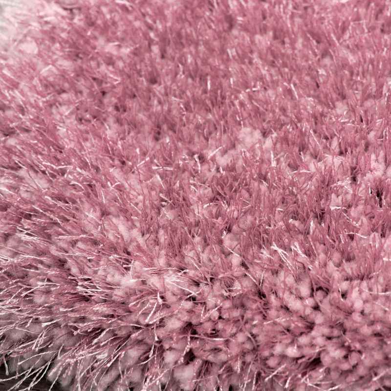Indigo Plain Shaggy Rugs in Blush