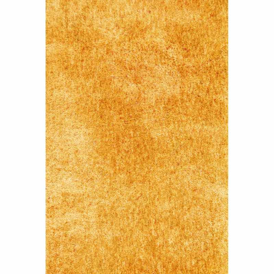 Indigo Plain Shaggy Rugs in Ochre