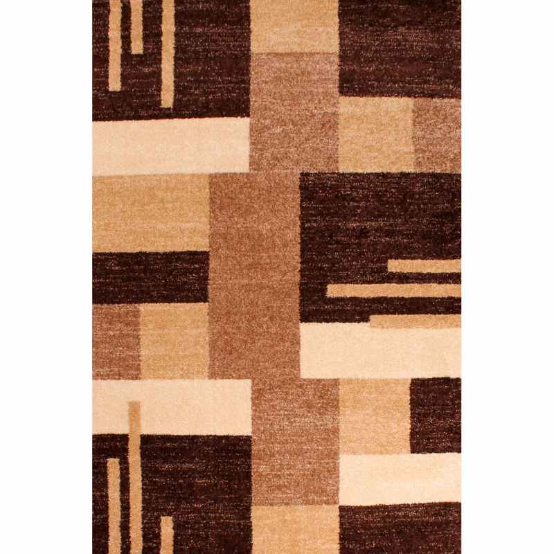 Spirit Blocks Geometric Rugs in Brown