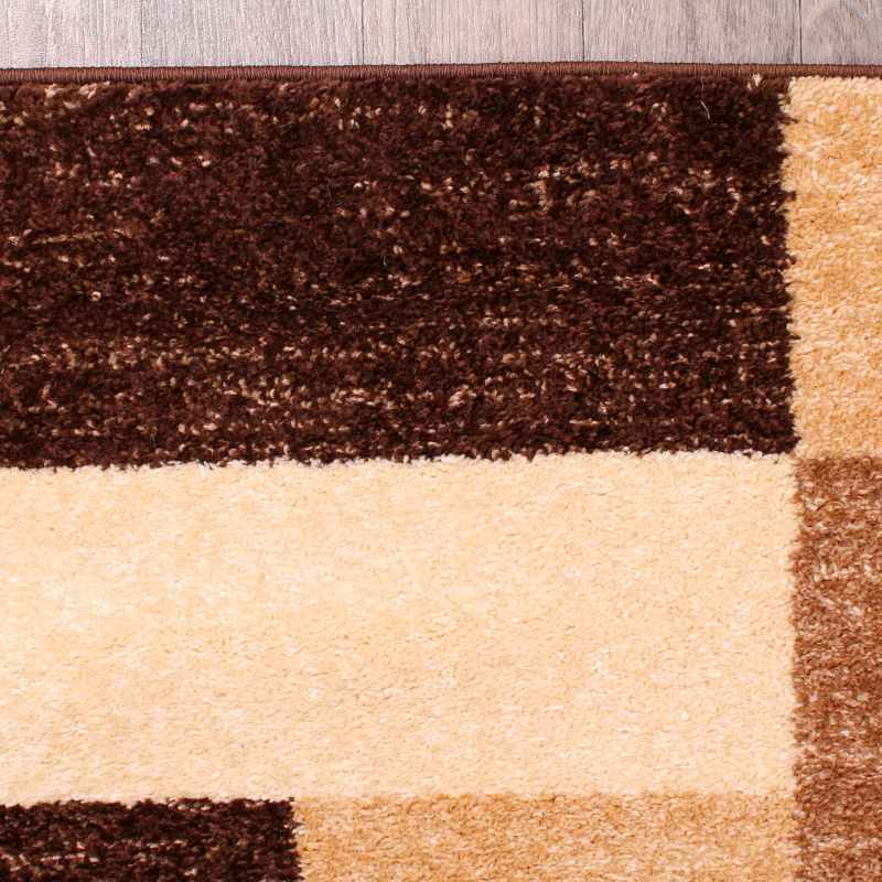 Spirit Blocks Geometric Rugs in Brown