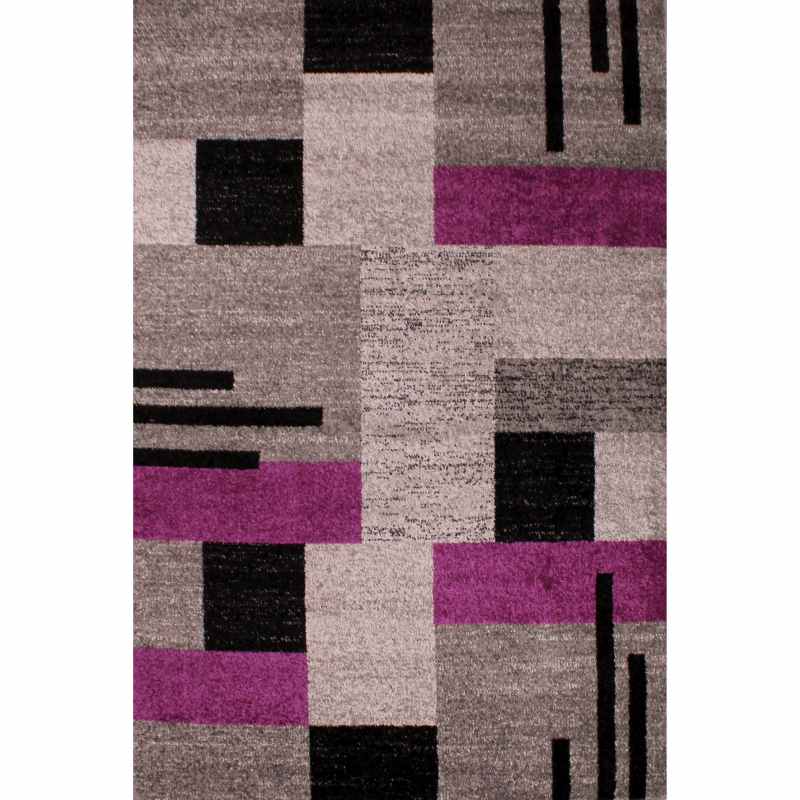 Spirit Blocks Geometric Rugs in Purple