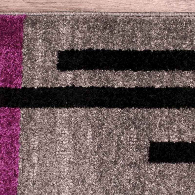 Spirit Blocks Geometric Rugs in Purple