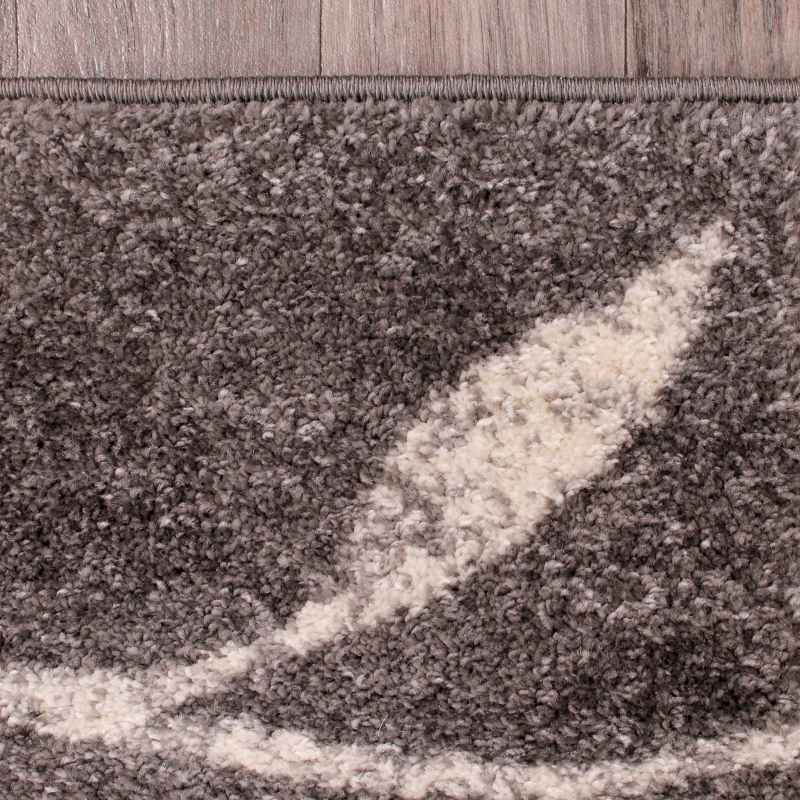 Spirit Leaf Botanical Rugs in Grey Ochre