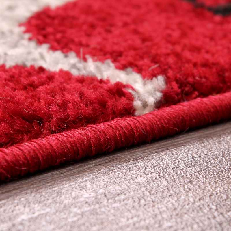 Spirit Leaf Botanical Rugs in Red