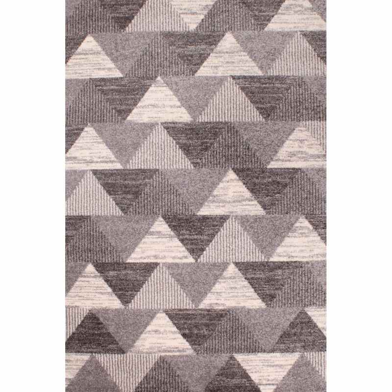 Spirit Triangle Modern Geometric Rugs in Grey
