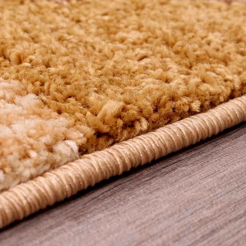 Spirit Triangle Modern Geometric Rugs in Ochre Terracotta