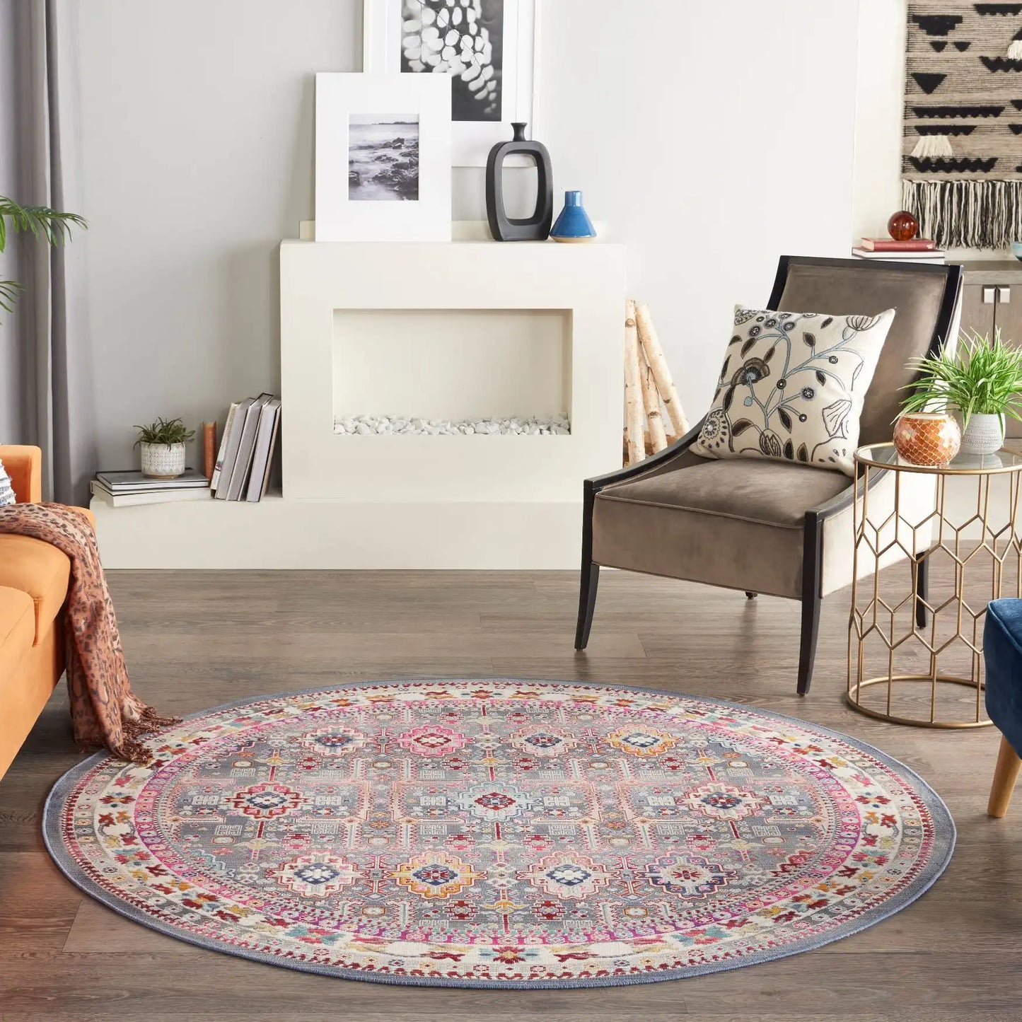 Vintage Kashan VKA05 Grey Multi Rug RS