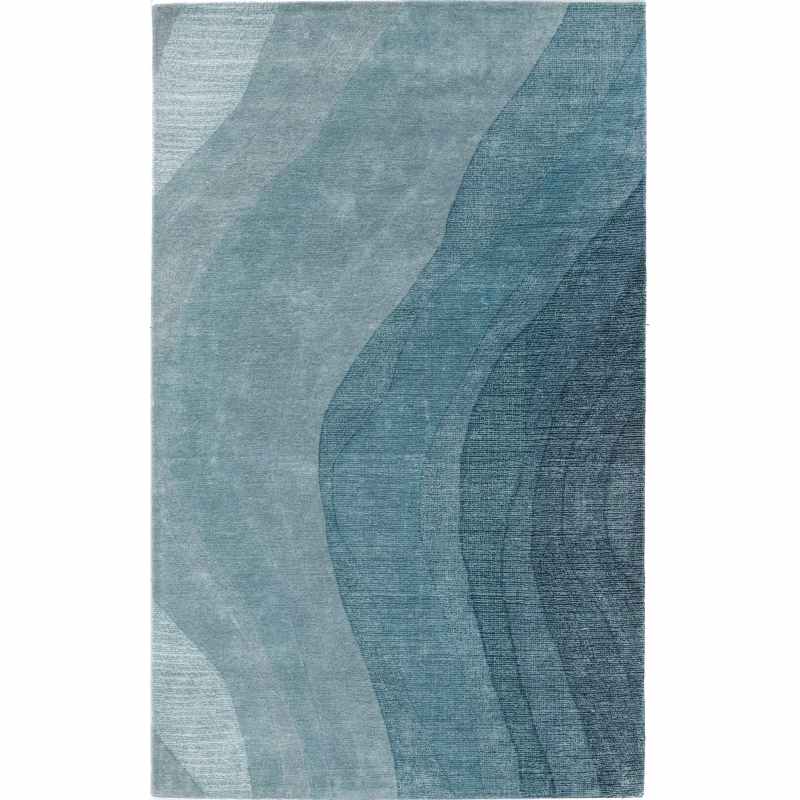 Varuna Designer Wool rugs by William Yeoward in Lagoon Blue