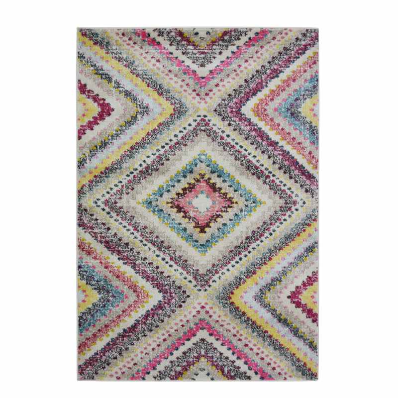 Villa Tribal Modern Geometric Rugs in Multi