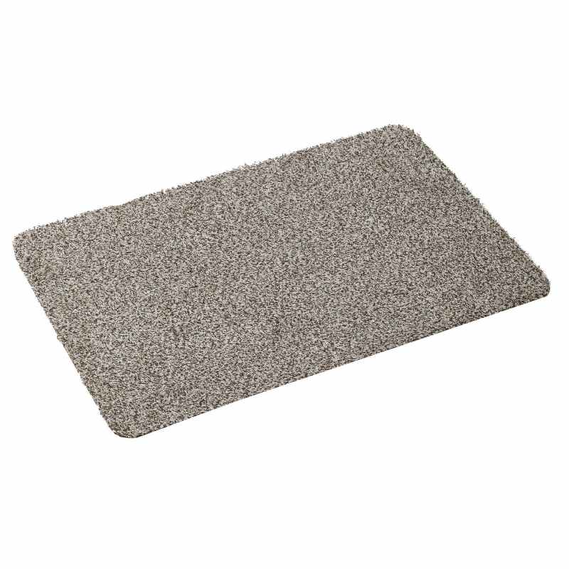 Washable Cotton-Rich Doormat in Light Beige
