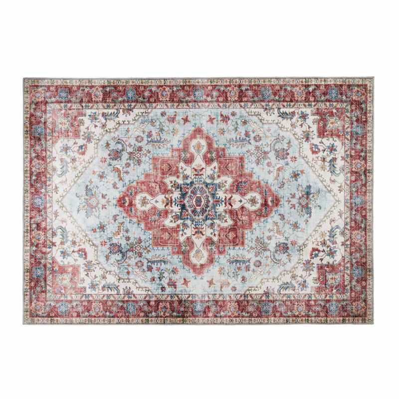 Origins Washable Marrakesh Traditional Medallion Rug in Multi
